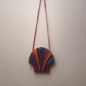 Vintage 70’s Rainbow Shell Bag